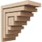Ekena Millwork 6"W x 12"D x 12"H Classic Landon Rough Cedar Woodgrain TimberThane Corbel, Primed Tan CORUR06X12X12LANRCPR - alternate 1